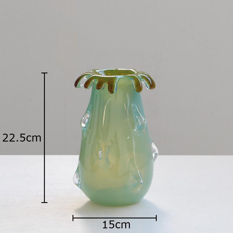Creative Green Mucus Glass Vase Table Decoration Flower Arrangement Hydroponics Flower Pots Floral Vases Room Aesthetic Decor
Creative Green Mucus Glass Vase Table Decoration Flower Arrangement Hydroponics Flower Pots Floral Vases Room Aesthetic Decor