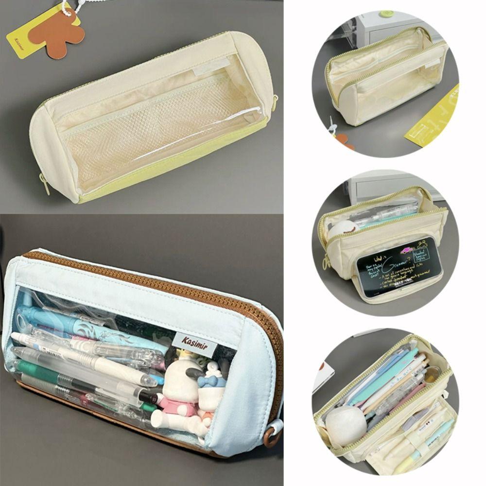 Large Capacity Pen Bag Translucent Stationery Organizer High Quality Pencil Case School Office
Large Capacity Pen Bag Translucent Stationery Organizer High Quality Pencil Case School Office