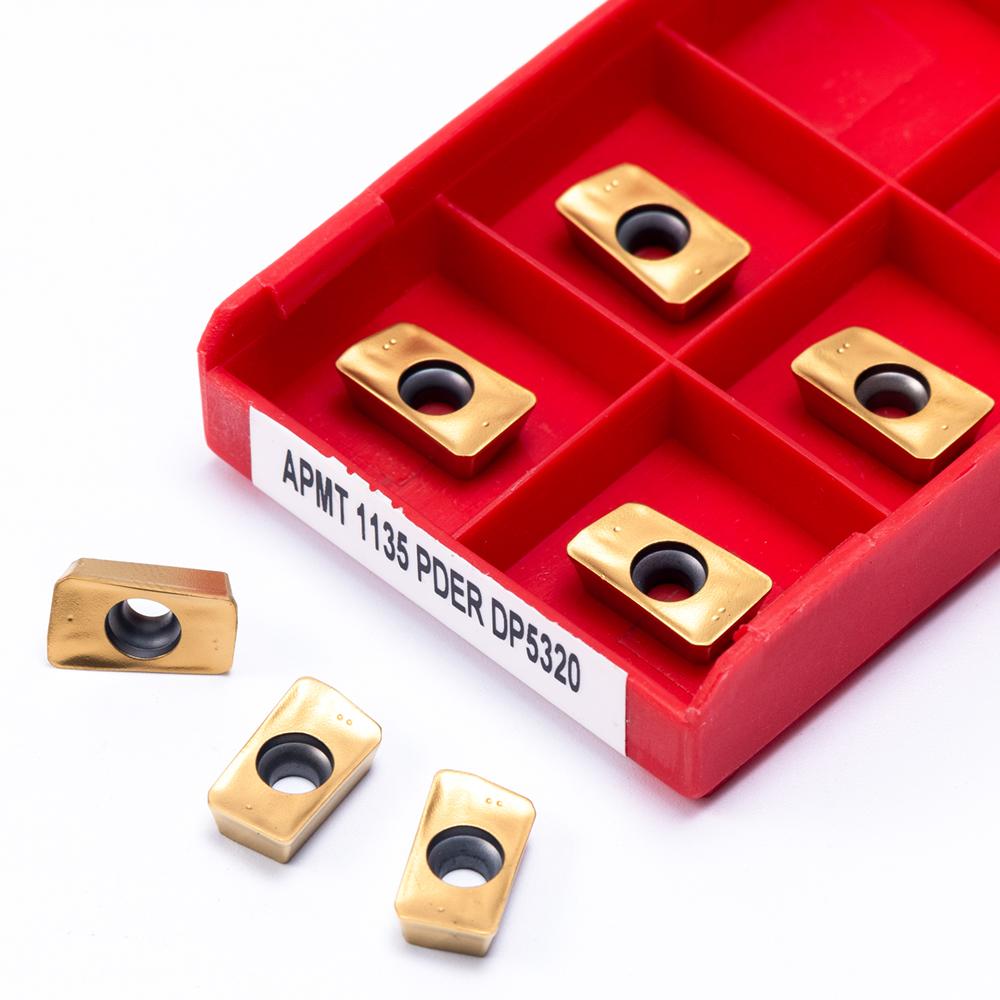 10 шт. APMT1135 PDER DP5320 DP5420 Высококачественные твердосплавные вставки APMT 1135 Токарный станок с ЧПУ Запчасти Инструмент Фрезерная вставка
10 шт. APMT1135 PDER DP5320 DP5420 Высококачественные твердосплавные вставки APMT 1135 Токарный станок с ЧПУ Запчасти Инструмент Фрезерная вставка