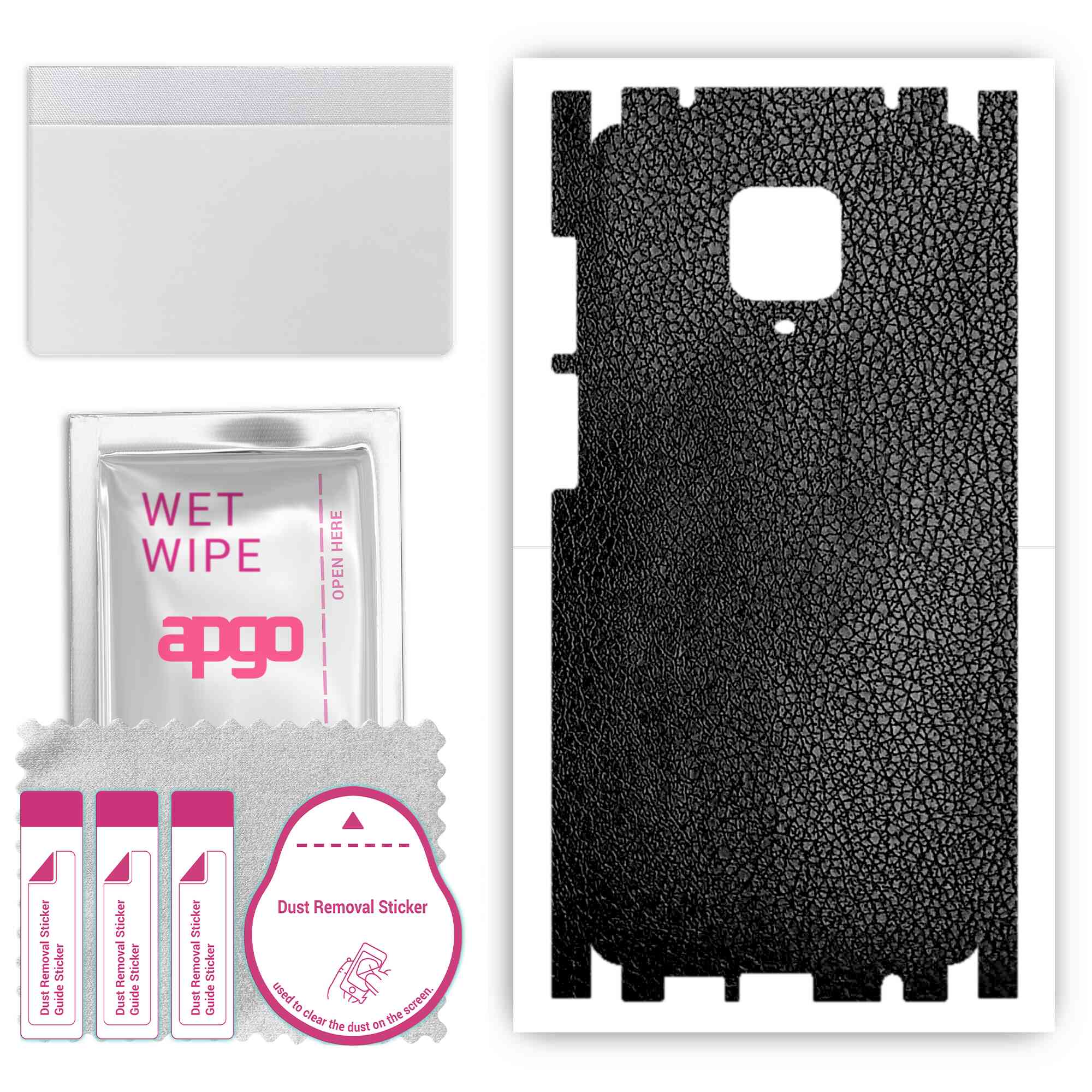 Apgo Protective Skin Sticker for the back+sides compatible with Xiaomi Redmi Note 9 Pro Max, Full Wrap Film, Foil, Vinyl - Pattern Black Leather
Apgo Protective Skin Sticker for the back+sides compatible with Xiaomi Redmi Note 9 Pro Max, Full Wrap Film, Foil, Vinyl - Pattern Black Leather