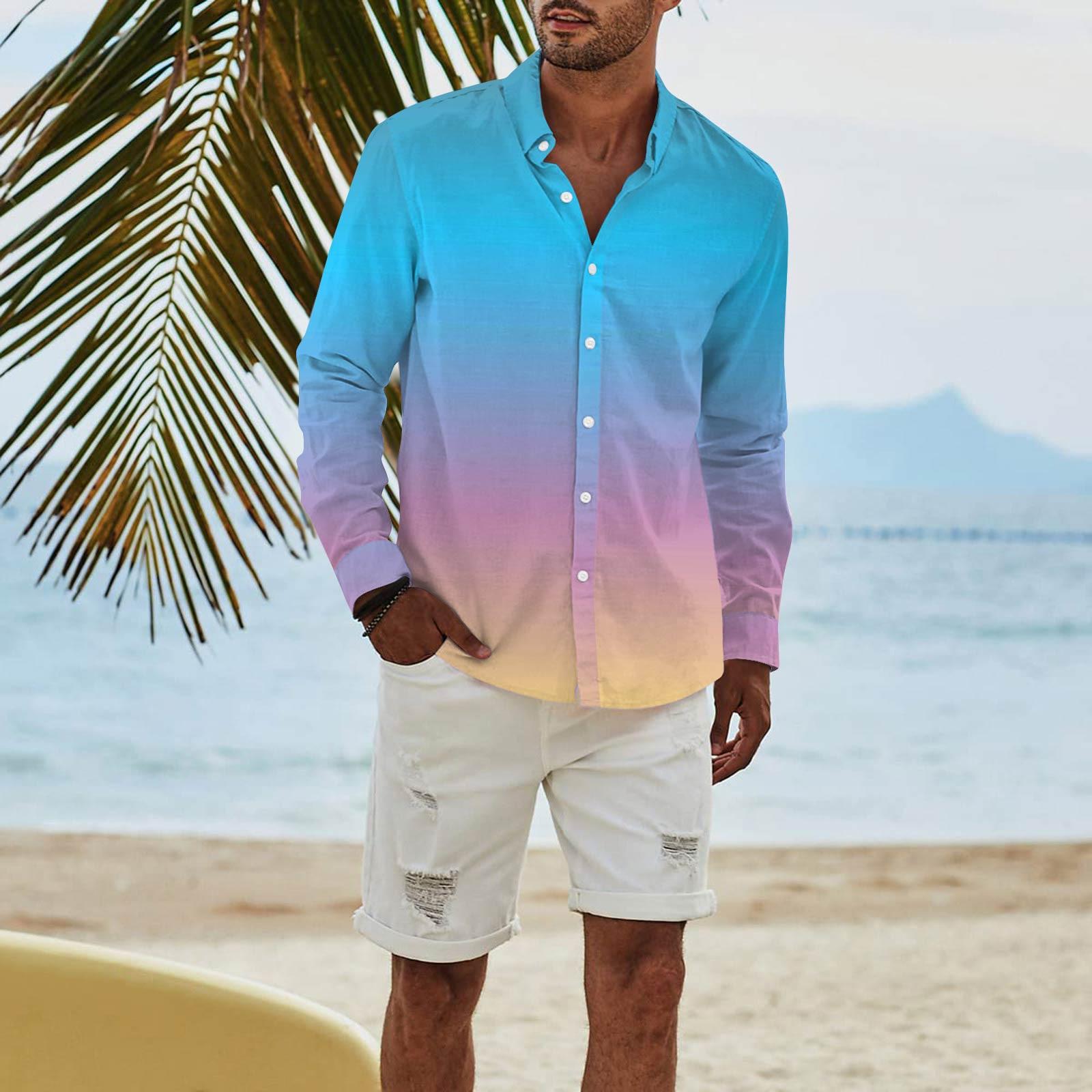 Мужская модная повседневная футболка с длинным рукавом и принтом на пуговицах, рубашка обычного кроя M синий
Мужская модная повседневная футболка с длинным рукавом и принтом на пуговицах, рубашка обычного кроя M синий