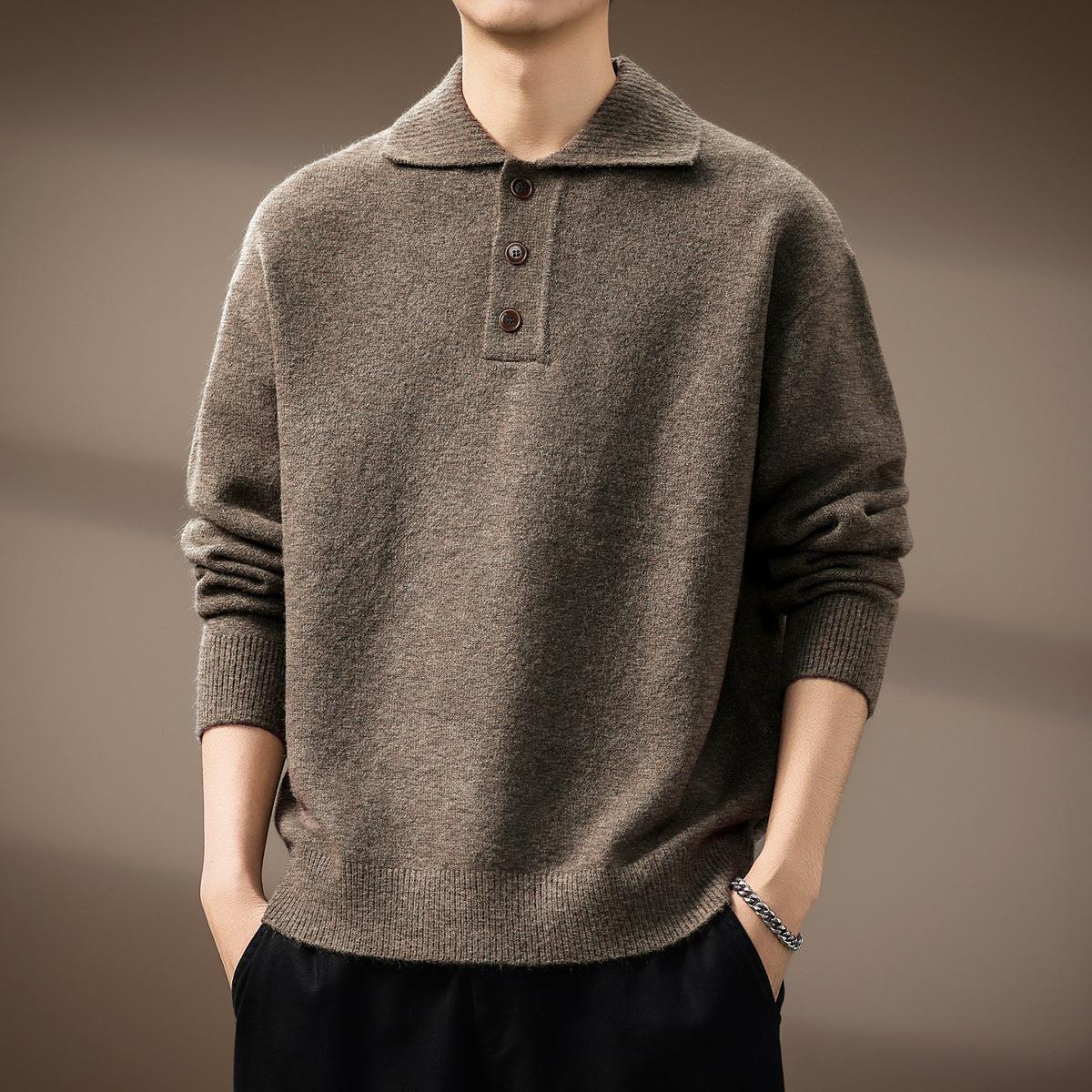 Luxurious Retro Polo Neck Sweater for Men - Plush Autumn/Winter Knitwear Trend 2XL for 80-90 kg верблюд
Luxurious Retro Polo Neck Sweater for Men - Plush Autumn/Winter Knitwear Trend 2XL for 80-90 kg верблюд