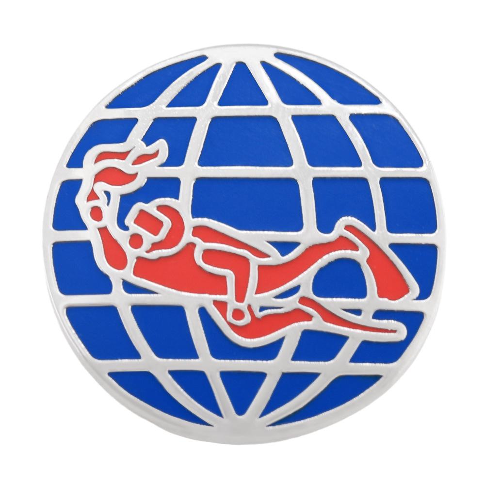 PADI Enamel Brooch: Red Diver & Blue Earth Scuba Diving Badge for Backpack
PADI Enamel Brooch: Red Diver & Blue Earth Scuba Diving Badge for Backpack