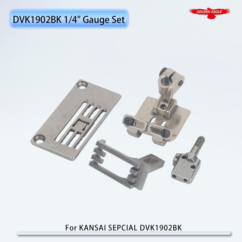 1/4 inch Gauge Set Kit For KANSAI SPECIAL DVK1902 Coverstitch Sewing Machine Needle Plate 14-763 Presser Foot 17-7620-1
1/4 inch Gauge Set Kit For KANSAI SPECIAL DVK1902 Coverstitch Sewing Machine Needle Plate 14-763 Presser Foot 17-7620-1