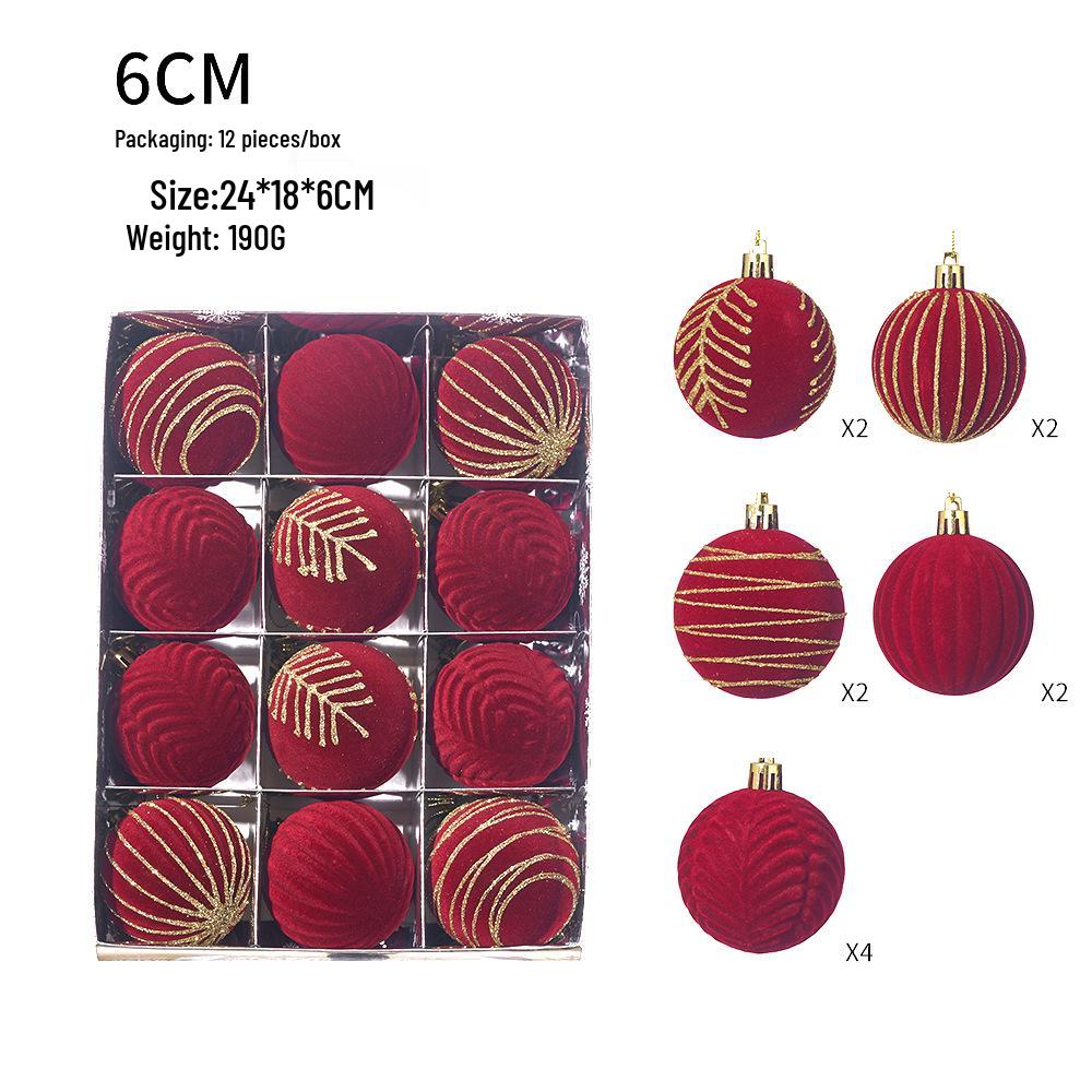High-end 6cm Painted Diamond Christmas Ornaments Set - Flocked Tree Pendants
High-end 6cm Painted Diamond Christmas Ornaments Set - Flocked Tree Pendants