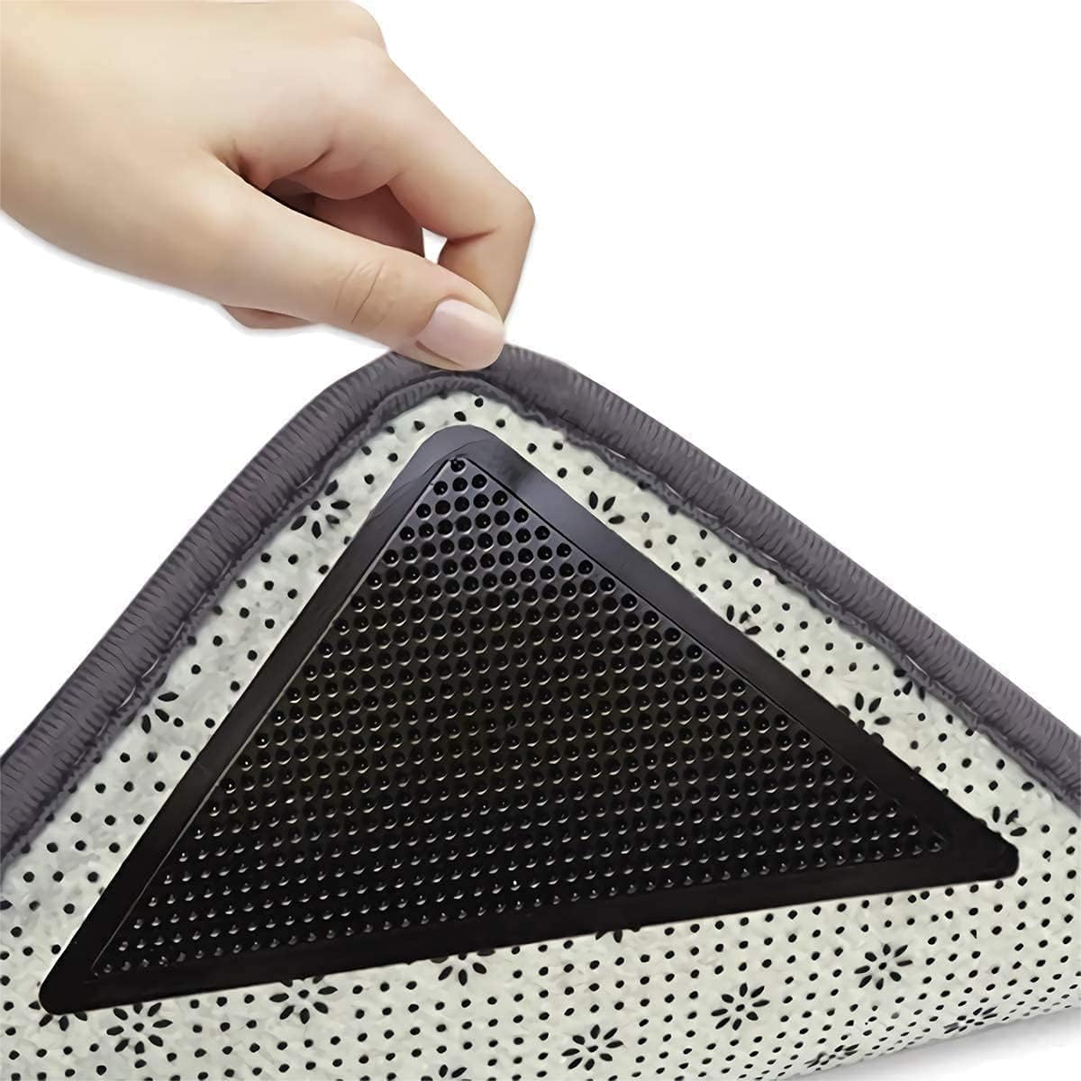 4pcs/set Rug Gripper for Hardwood Floors Anti-slip Washable Super Adhesive Household Black Fixed Floor Rug Pad Clip
4pcs/set Rug Gripper for Hardwood Floors Anti-slip Washable Super Adhesive Household Black Fixed Floor Rug Pad Clip