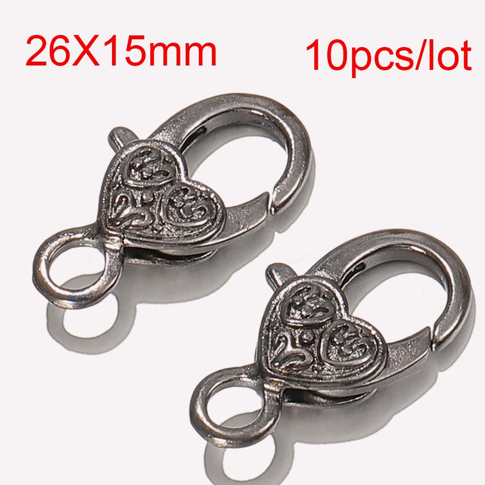 10pcs Flower Lobster Clasp Antique Silver Hooks for Keychain Necklace Bracelet Chain DIY Jewelry Making Findings Components
10pcs Flower Lobster Clasp Antique Silver Hooks for Keychain Necklace Bracelet Chain DIY Jewelry Making Findings Components