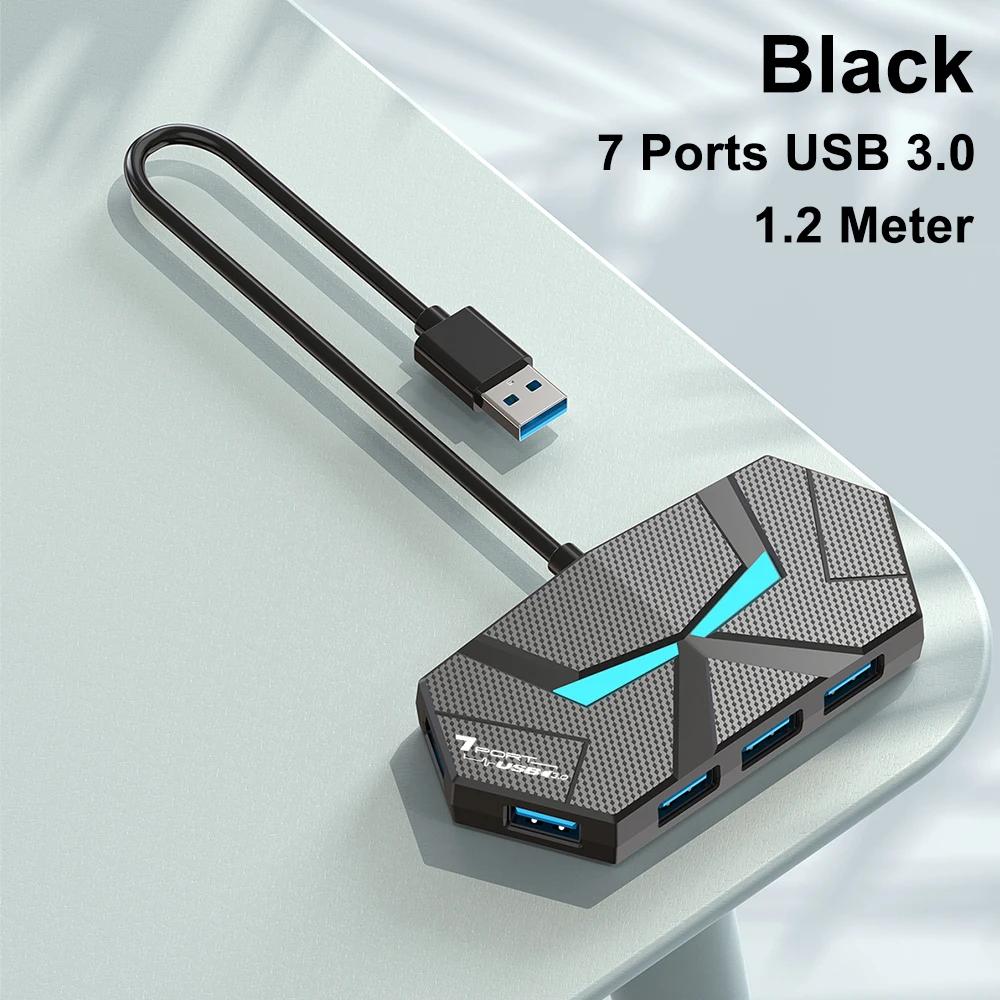 7 портов USB 3.0 HUB Док-станция Type C 5 Гбит/с Высокоскоростная передача Адаптер-разветвитель Для ноутбука Жесткий диск Мышь Клавиатура 7 ports
7 портов USB 3.0 HUB Док-станция Type C 5 Гбит/с Высокоскоростная передача Адаптер-разветвитель Для ноутбука Жесткий диск Мышь Клавиатура 7 ports