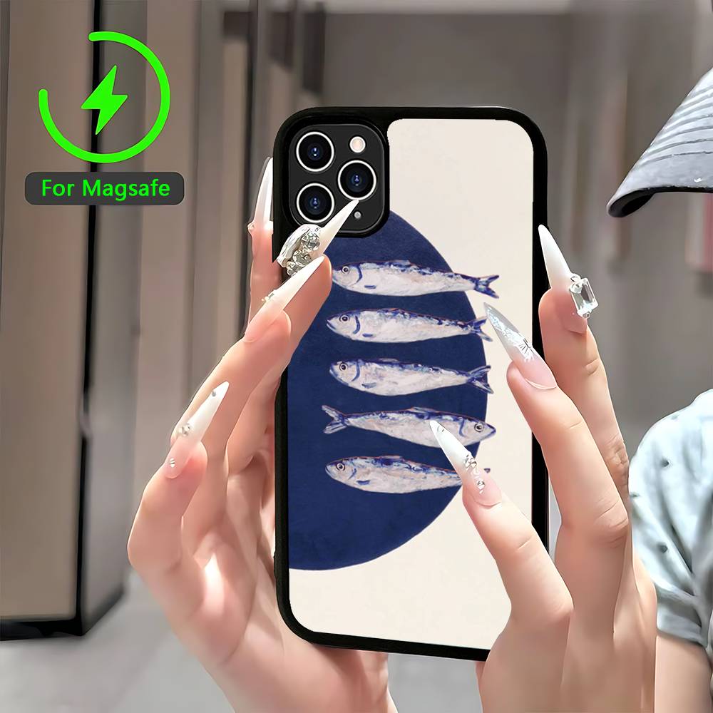 Sardines Retro Art Seafood For IPhone 17 Air 16 E 15 14 13 12 11 Pro Max Plus PC Shock TPU Cover For Magsafe Phone Cover iPhone 17
Sardines Retro Art Seafood For IPhone 17 Air 16 E 15 14 13 12 11 Pro Max Plus PC Shock TPU Cover For Magsafe Phone Cover iPhone 17