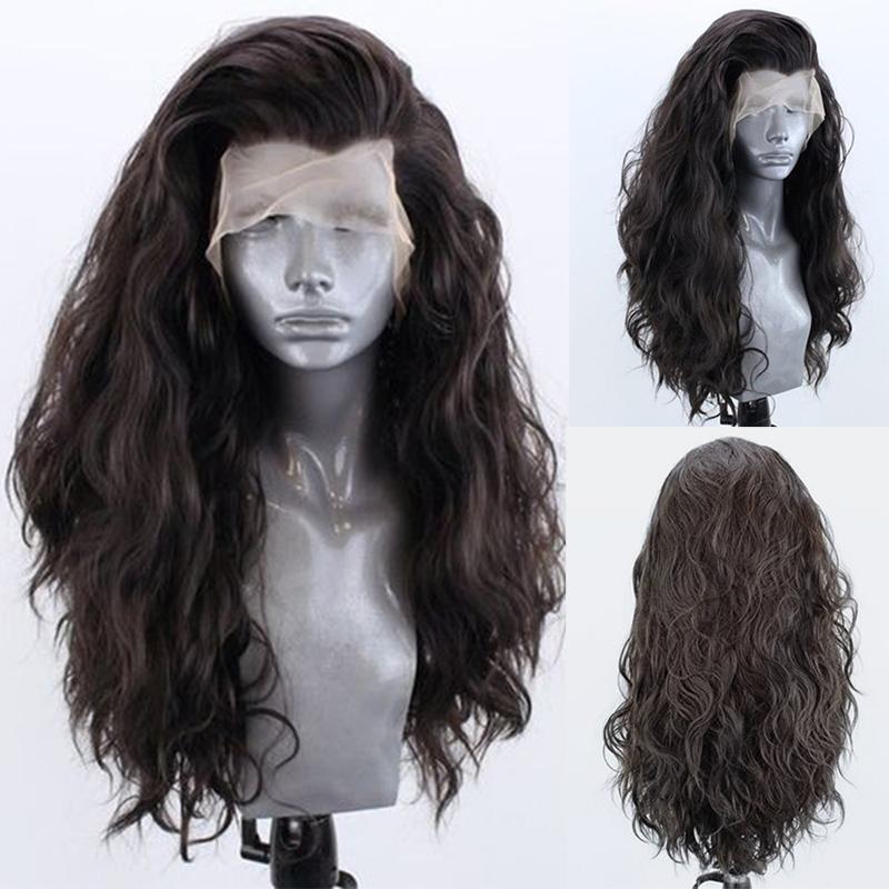 AIMEYA Dark Brown Long Curly Synthetic Lace Front Wigs for Women Free Part Pre Plucked Natural Hairline Cosplay Wigs (Dark Brown,18inches)
AIMEYA Dark Brown Long Curly Synthetic Lace Front Wigs for Women Free Part Pre Plucked Natural Hairline Cosplay Wigs (Dark Brown,18inches)
