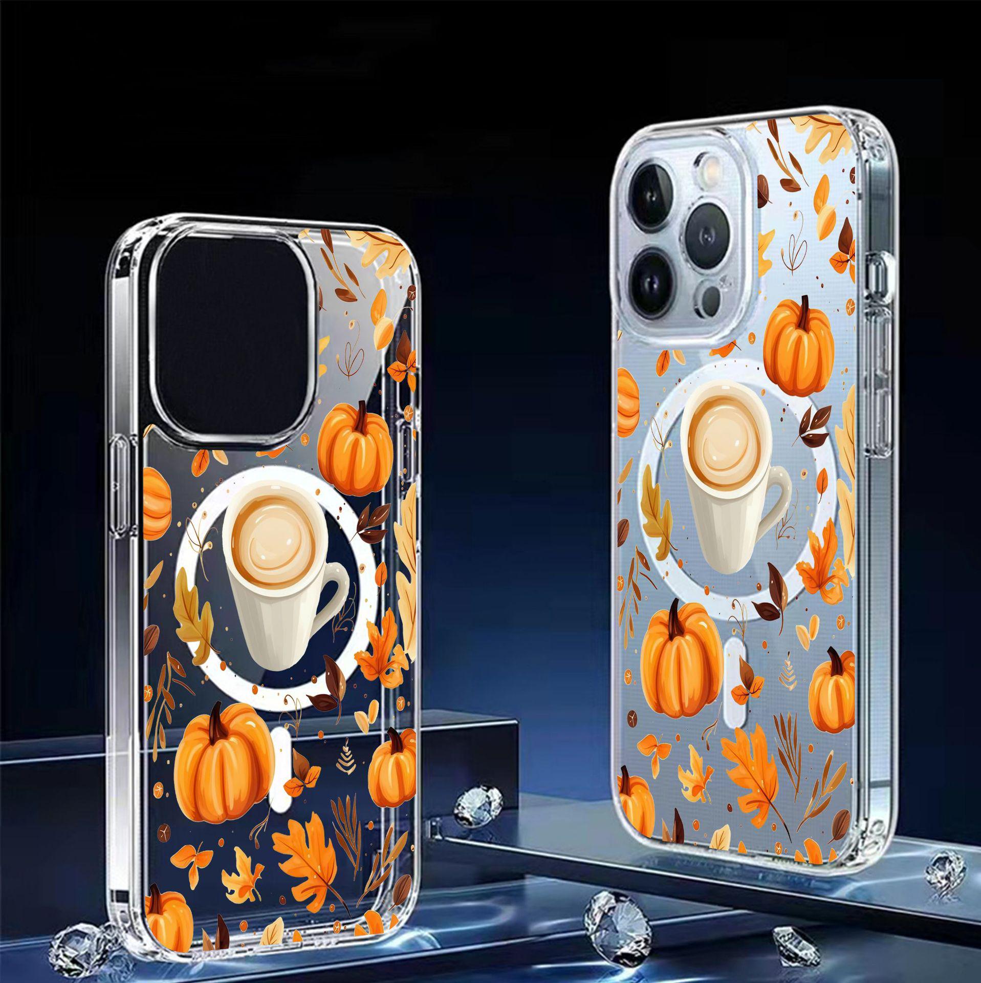 Pumpkin Coffee Magnetic Case for iPhone 15/16/17 Pro Max - Transparent, Full Coverage Protection iPhone 15
Pumpkin Coffee Magnetic Case for iPhone 15/16/17 Pro Max - Transparent, Full Coverage Protection iPhone 15