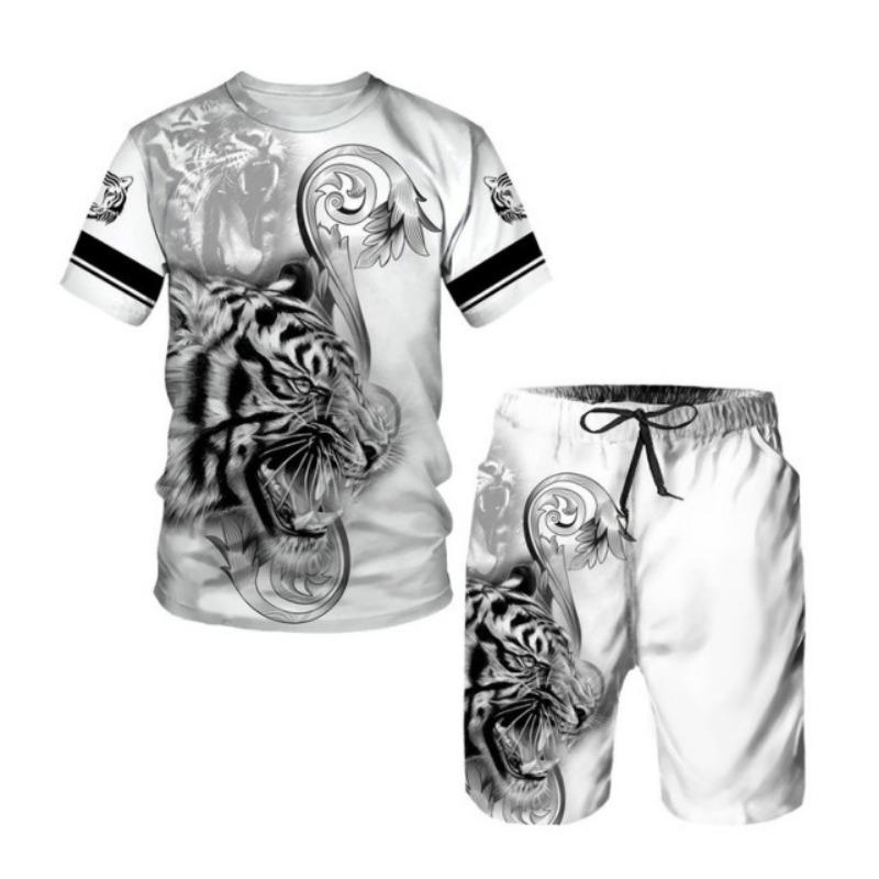 2025 New Summer Men s Sets Shorts Outfits 3D Tiger Printed Short Sleeve T-shirt Two Pieces Casual Tracksuit Oversized Beach Sportwear S
2025 New Summer Men s Sets Shorts Outfits 3D Tiger Printed Short Sleeve T-shirt Two Pieces Casual Tracksuit Oversized Beach Sportwear S