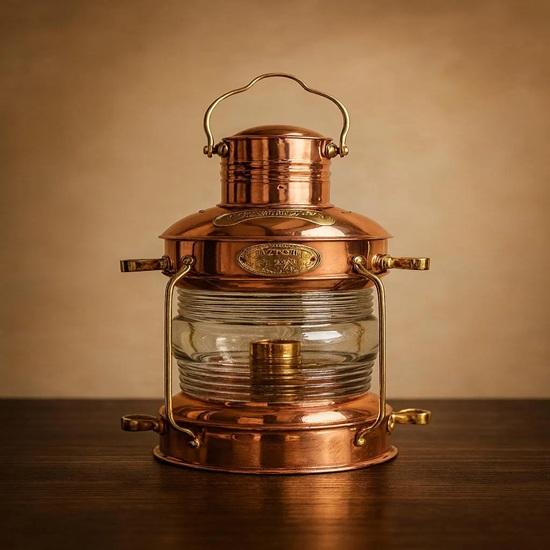 Solid Copper Brass Anchor Table Lamp Maritime Ship Lantern Boat Light 35.56 cm Home Office Decor
Solid Copper Brass Anchor Table Lamp Maritime Ship Lantern Boat Light 35.56 cm Home Office Decor