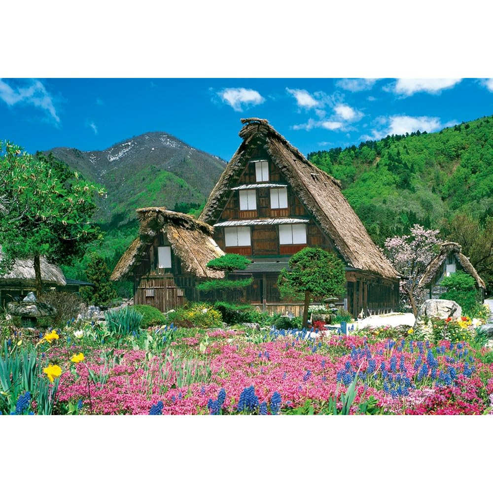 300 Piece Jigsaw Puzzle Shirakawa-go Gifu Flower Design 26x38cm
300 Piece Jigsaw Puzzle Shirakawa-go Gifu Flower Design 26x38cm