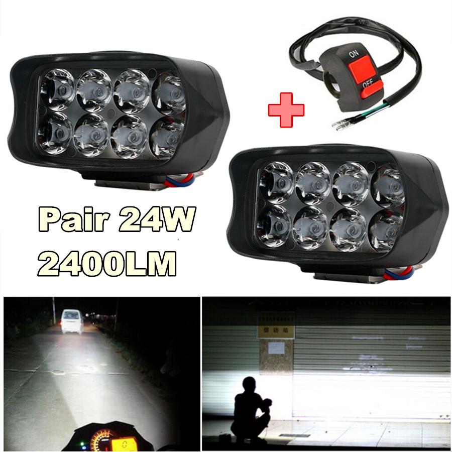 Universal Pair 24W 2400LM LED Work Light Bar Fog Spotlight DRL Headlight Driving Lamp Car Truck Offroad 12-85v With Switch
Universal Pair 24W 2400LM LED Work Light Bar Fog Spotlight DRL Headlight Driving Lamp Car Truck Offroad 12-85v With Switch