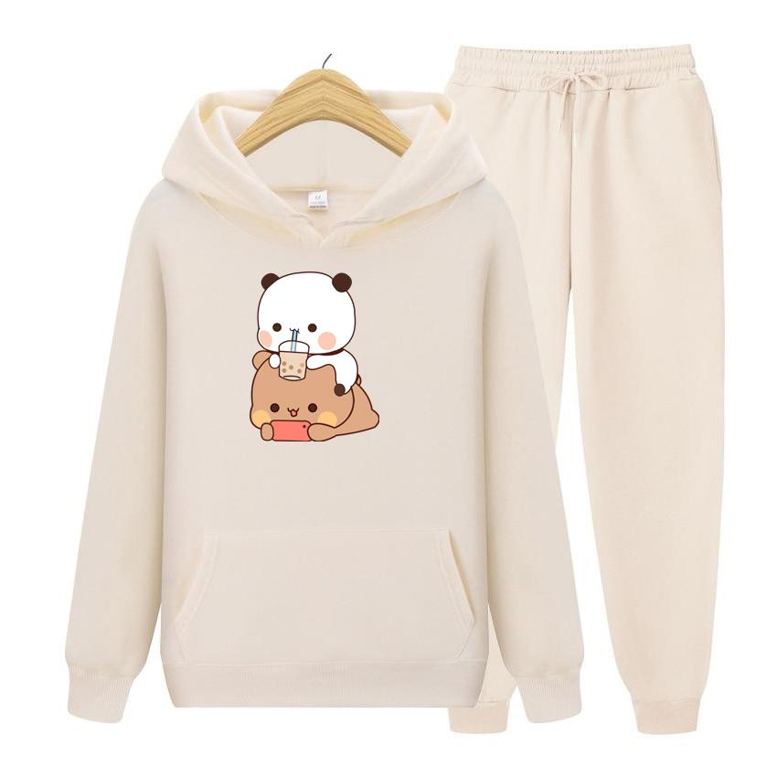 Женский комплект с капюшоном Bubu And Dudu Drink Bubble Tea с принтом Kawaii, женская толстовка в стиле Харадзюку, свободная одежда с длинными рукавами S
Женский комплект с капюшоном Bubu And Dudu Drink Bubble Tea с принтом Kawaii, женская толстовка в стиле Харадзюку, свободная одежда с длинными рукавами S