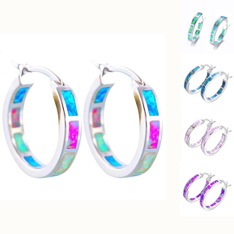 Classic Fashion Blue Fire Imitation Opal Hoop Earrings For Women Accessories Bridal Engagement Party Wedding Jewelry Girl Gift
Classic Fashion Blue Fire Imitation Opal Hoop Earrings For Women Accessories Bridal Engagement Party Wedding Jewelry Girl Gift