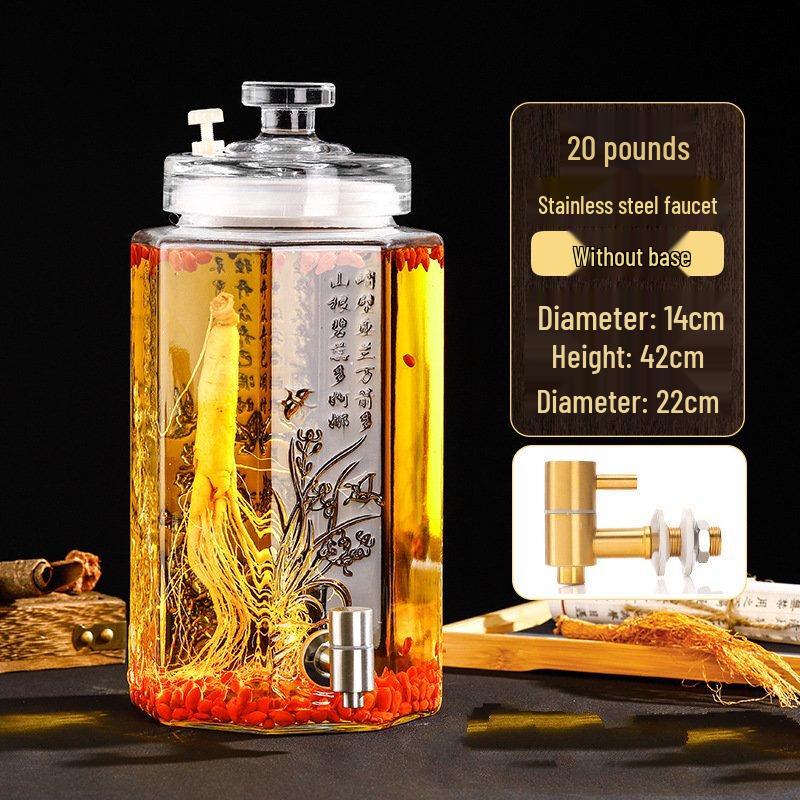 ZISIZ Glass Fermentation Bottle with Stainless Steel Faucet
ZISIZ Glass Fermentation Bottle with Stainless Steel Faucet
