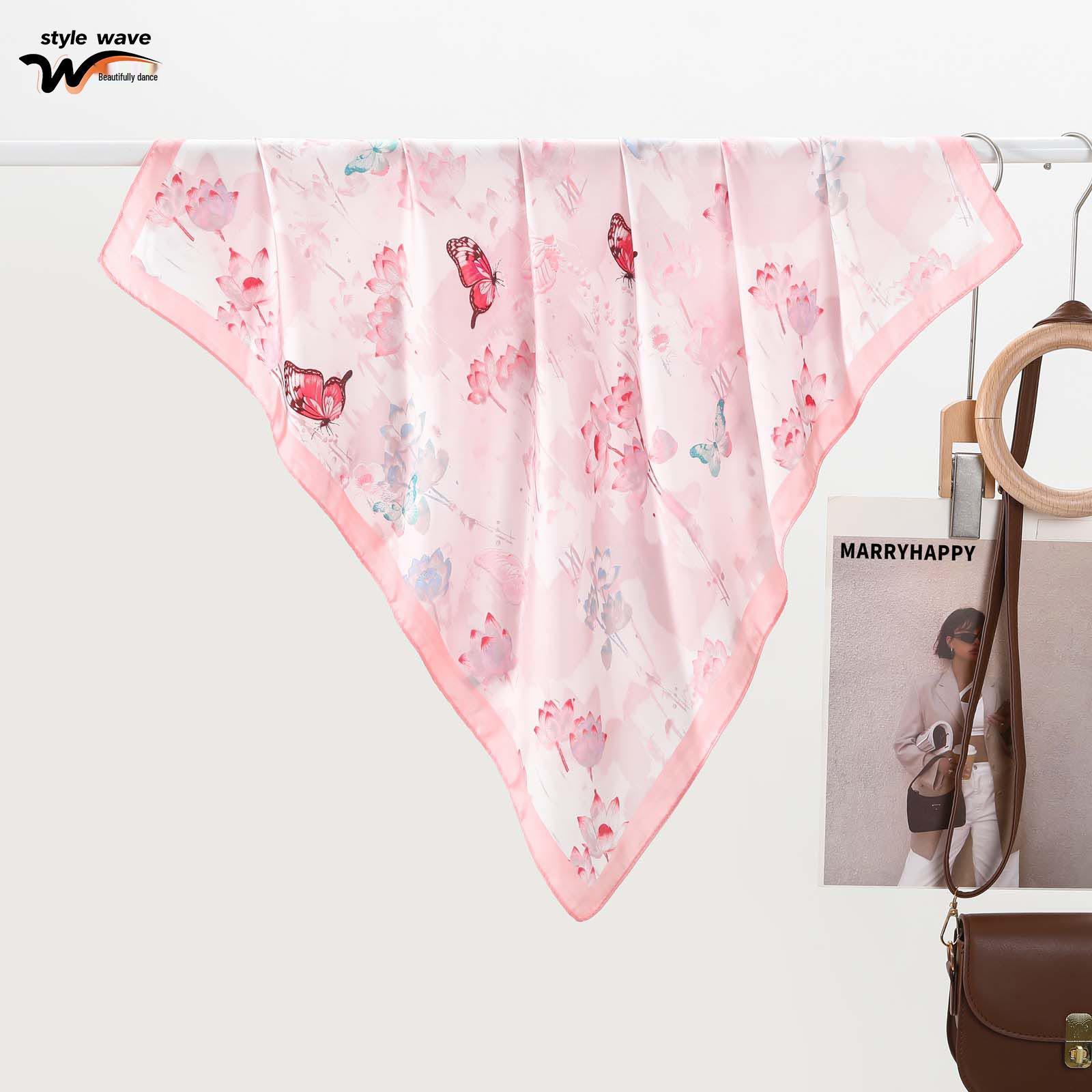 Romantic Women s Silk Scarf: Versatile Printed Accessory for Neck, Hair, or Sun Protection - Trending Spring/Summer Fashion. 70*70CM
Romantic Women s Silk Scarf: Versatile Printed Accessory for Neck, Hair, or Sun Protection - Trending Spring/Summer Fashion. 70*70CM