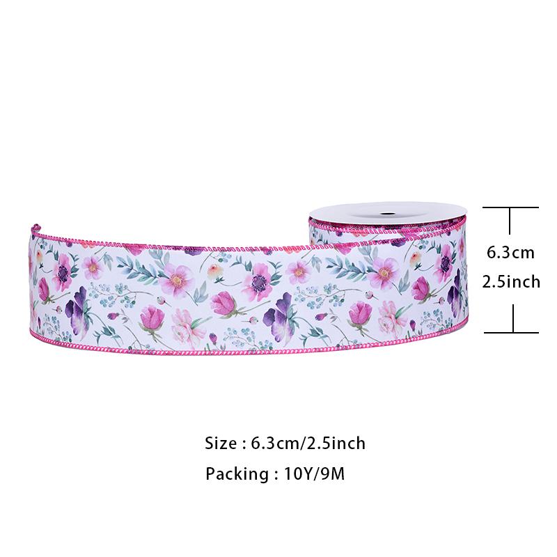 YAMA 2.5inch*10Yard Spring Wired Edge Ribbon for DIY Handmade Decoration for Gift Wrapping Craft Supplies & Materials Butterfly 63mm
YAMA 2.5inch*10Yard Spring Wired Edge Ribbon for DIY Handmade Decoration for Gift Wrapping Craft Supplies & Materials Butterfly 63mm