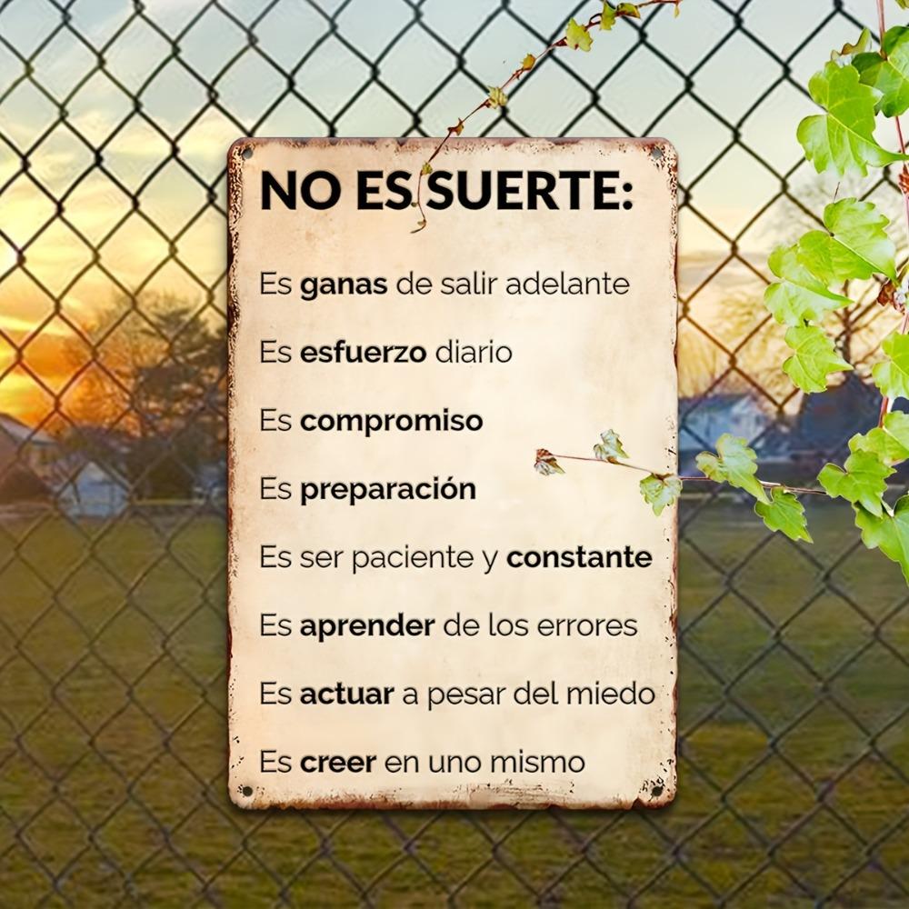 Spanish Vintage Iron Sign - 8x12 2D Flat Tin Wall Decor, Funny Interior Art for Restaurant/Club, Easy-to-Hang Friend Gift 20x30cm(7.8x11.8inch)
Spanish Vintage Iron Sign - 8x12 2D Flat Tin Wall Decor, Funny Interior Art for Restaurant/Club, Easy-to-Hang Friend Gift 20x30cm(7.8x11.8inch)