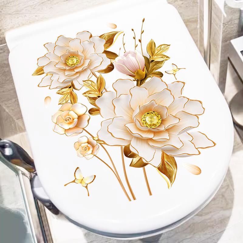 Sticker creative 3d three-dimensional floral wall sticker bathroom toilet toilet lid ugly wall sticker self-adhesive Three-dimensional Peony
Sticker creative 3d three-dimensional floral wall sticker bathroom toilet toilet lid ugly wall sticker self-adhesive Three-dimensional Peony