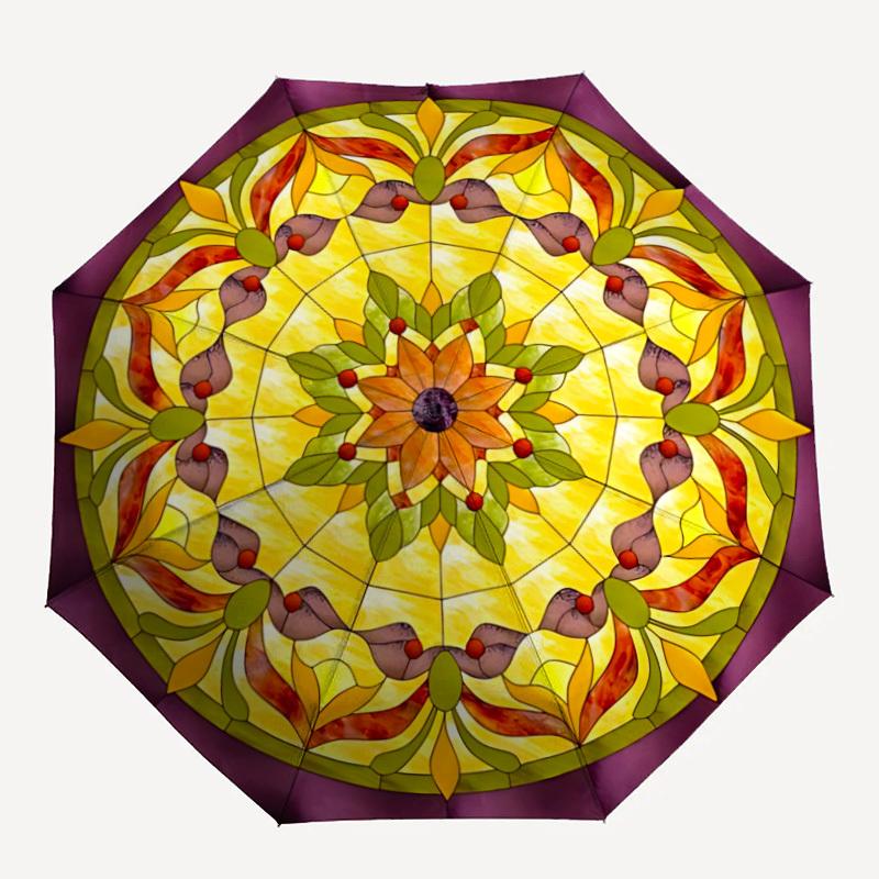 1pc Stained Glass Mandala Auto-Fold Umbrella with One-Touch Open/Close - 8 Reinforced Ribs for Windproof Stability,Daily Use yy251118138
1pc Stained Glass Mandala Auto-Fold Umbrella with One-Touch Open/Close - 8 Reinforced Ribs for Windproof Stability,Daily Use yy251118138