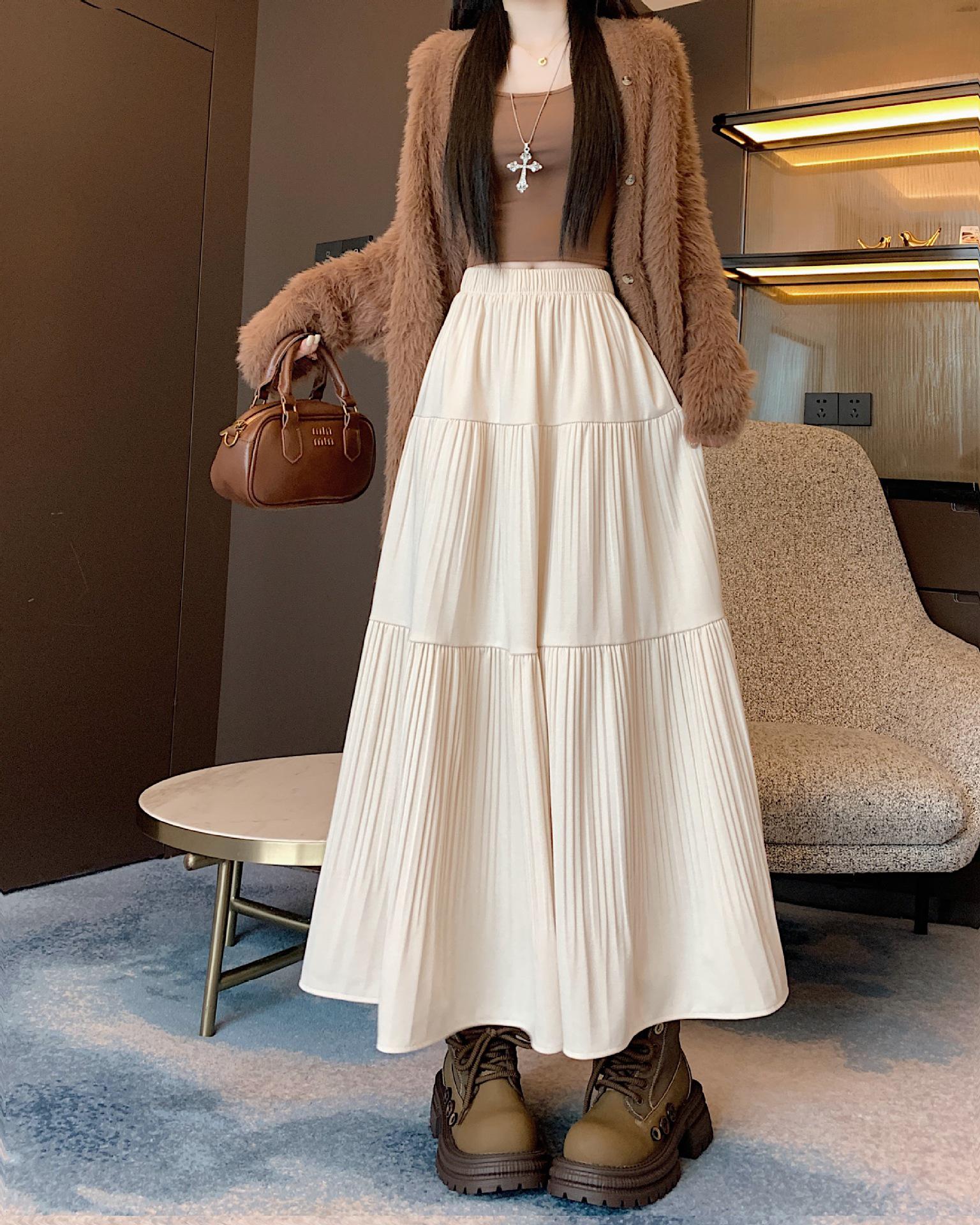 Plus Size Women s High Waist A-Line Wool Skirt - Autumn/Winter Korean Style Flare Umbrella Skirt S
Plus Size Women s High Waist A-Line Wool Skirt - Autumn/Winter Korean Style Flare Umbrella Skirt S