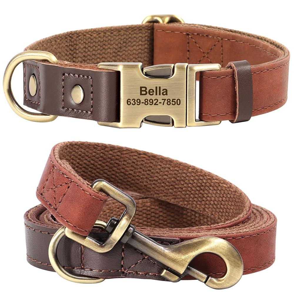 Personalized Leather Dog Collar and Leash Set Custom Engraved Nameplate ID Tag for Small Medium Large Dogs S коричневый
Personalized Leather Dog Collar and Leash Set Custom Engraved Nameplate ID Tag for Small Medium Large Dogs S коричневый