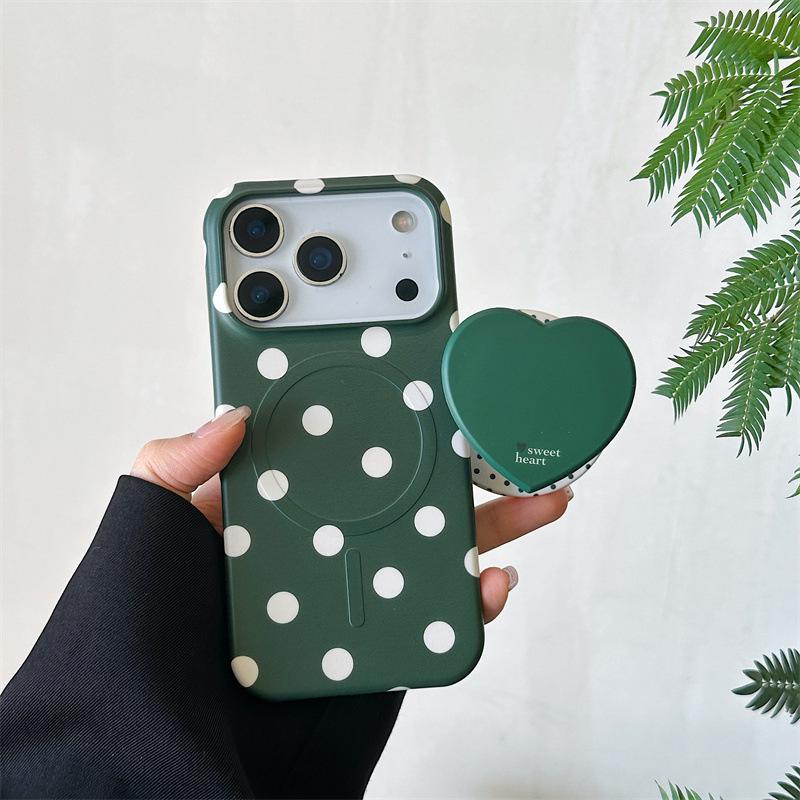 Korean Style Color Block Polka Dot Heart Magnetic Phone Case for iPhone 17/16Pro Max/15Pro iPhone 17 Pro Max
Korean Style Color Block Polka Dot Heart Magnetic Phone Case for iPhone 17/16Pro Max/15Pro iPhone 17 Pro Max