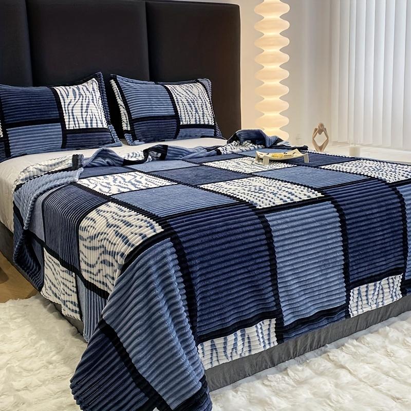Premium Milk Velvet Blanket, Geometric Square Print, Bedspread, Travel Blanket, Car Blanket. Suitable for all seasons,ideal for bedrooms, living rooms 100*150cm
Premium Milk Velvet Blanket, Geometric Square Print, Bedspread, Travel Blanket, Car Blanket. Suitable for all seasons,ideal for bedrooms, living rooms 100*150cm