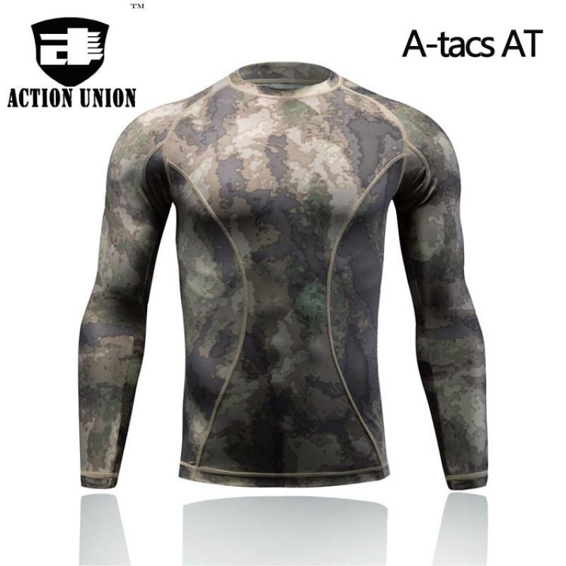 Tight-fitting T-shirt Long-sleeved Sweat-wicking Compression Top A-TACS Desert Camouflage L
Tight-fitting T-shirt Long-sleeved Sweat-wicking Compression Top A-TACS Desert Camouflage L