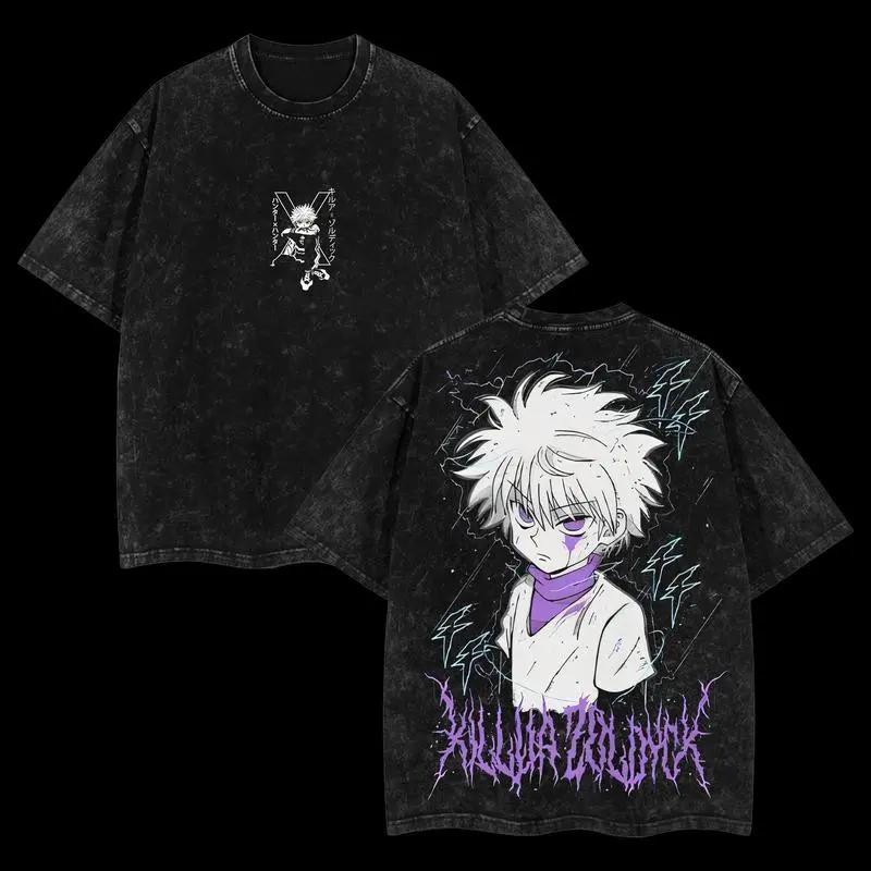 Anime HunterHunter Killua Zoldyck Graphic Tshirt Vintage Washed Oversized T Shirt Men Women Clothing Cotton Short Sleeve Tees S
Anime HunterHunter Killua Zoldyck Graphic Tshirt Vintage Washed Oversized T Shirt Men Women Clothing Cotton Short Sleeve Tees S