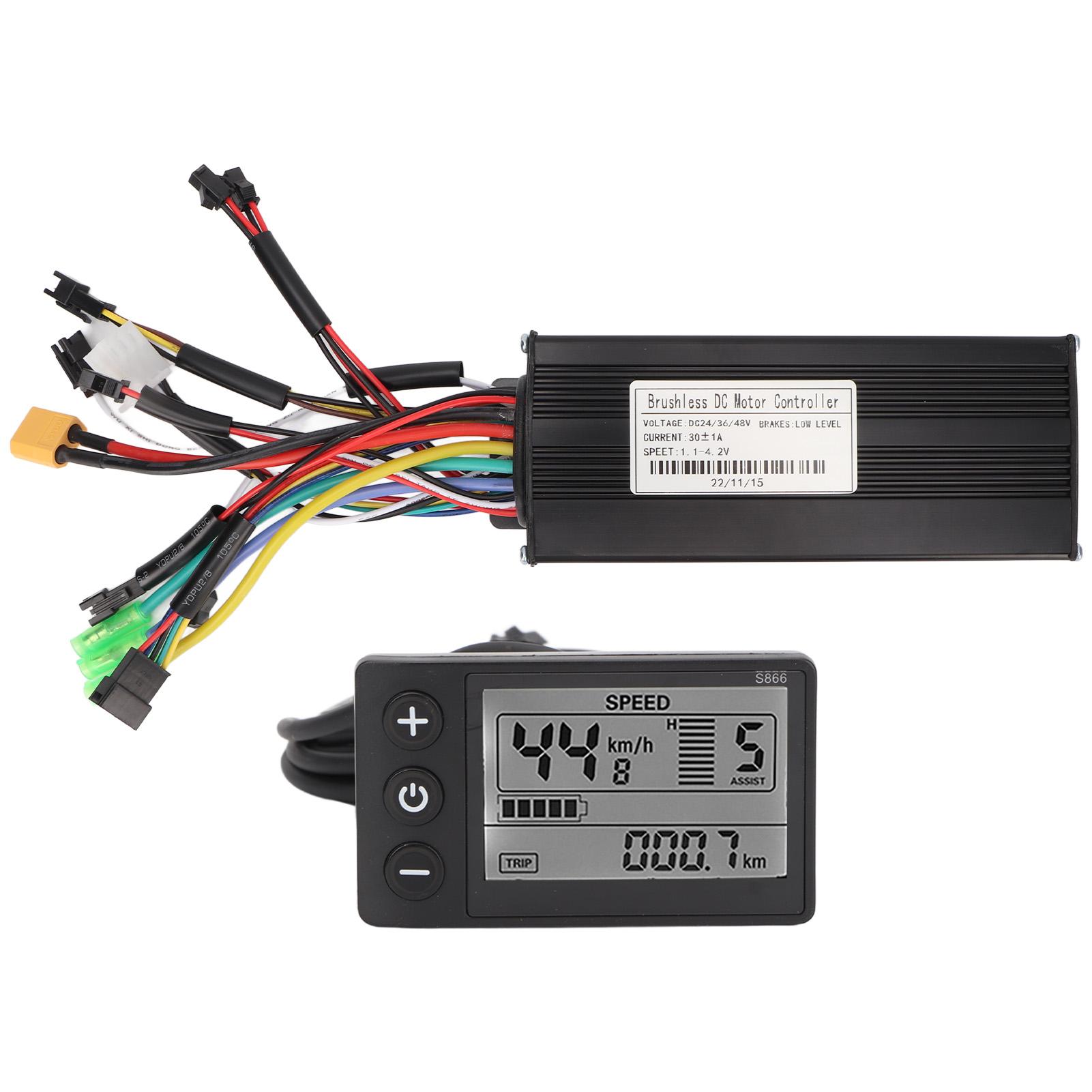DC 24V 36V 48V 30A Контроллер синусоидальной волны S866 ЖК-дисплей Комплект контроллера двигателя электровелосипеда для
DC 24V 36V 48V 30A Контроллер синусоидальной волны S866 ЖК-дисплей Комплект контроллера двигателя электровелосипеда для