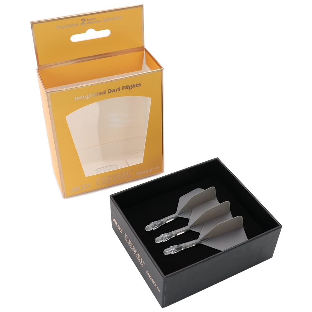 CUESOUL ROST T19 Shaft Integrated Flight Big Wing Gray Flight Clear Set of 3 Shape, Two-Tone Color, S, + Shaft, (CS-AK5711-8S)
CUESOUL ROST T19 Shaft Integrated Flight Big Wing Gray Flight Clear Set of 3 Shape, Two-Tone Color, S, + Shaft, (CS-AK5711-8S)