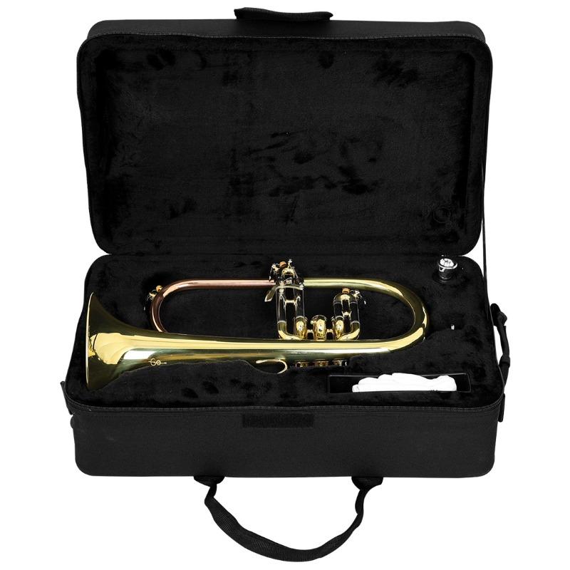 Flugelhorn Brass Body Gold Lacquer Bb Flugelhorns Professional Brass Instrument Suitable for Practice Performers
Flugelhorn Brass Body Gold Lacquer Bb Flugelhorns Professional Brass Instrument Suitable for Practice Performers