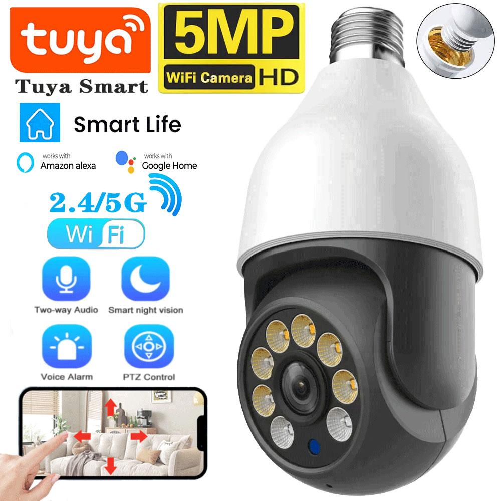 Tuya Smart Light Bulb E27 5G Wifi Outdoor Wireless 5MP IP-камера спостереження Повнокольоровий нічний бачення Безпека-захист новий колір автомобіля
Tuya Smart Light Bulb E27 5G Wifi Outdoor Wireless 5MP IP-камера спостереження Повнокольоровий нічний бачення Безпека-захист новий колір автомобіля