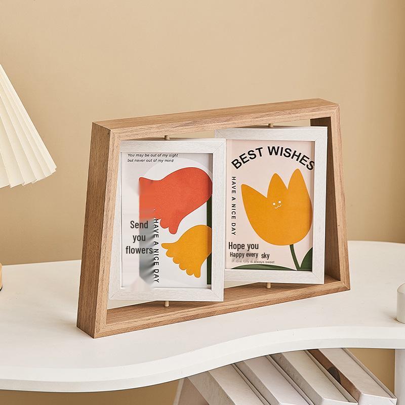 Elegant 6-Inch Double-Sided European Wood Photo Frame for Couples, Multi-Photo Display
Elegant 6-Inch Double-Sided European Wood Photo Frame for Couples, Multi-Photo Display