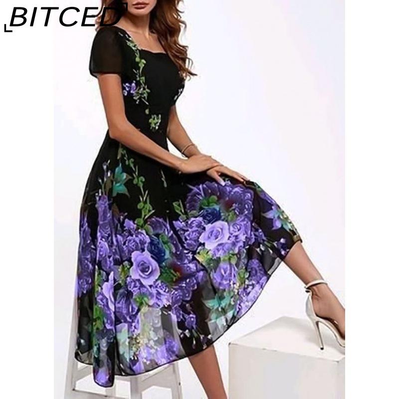 BITCED Летнее женское элегантное вечернее платье с цветочным принтом и коротким рукавом XXXL
BITCED Летнее женское элегантное вечернее платье с цветочным принтом и коротким рукавом XXXL