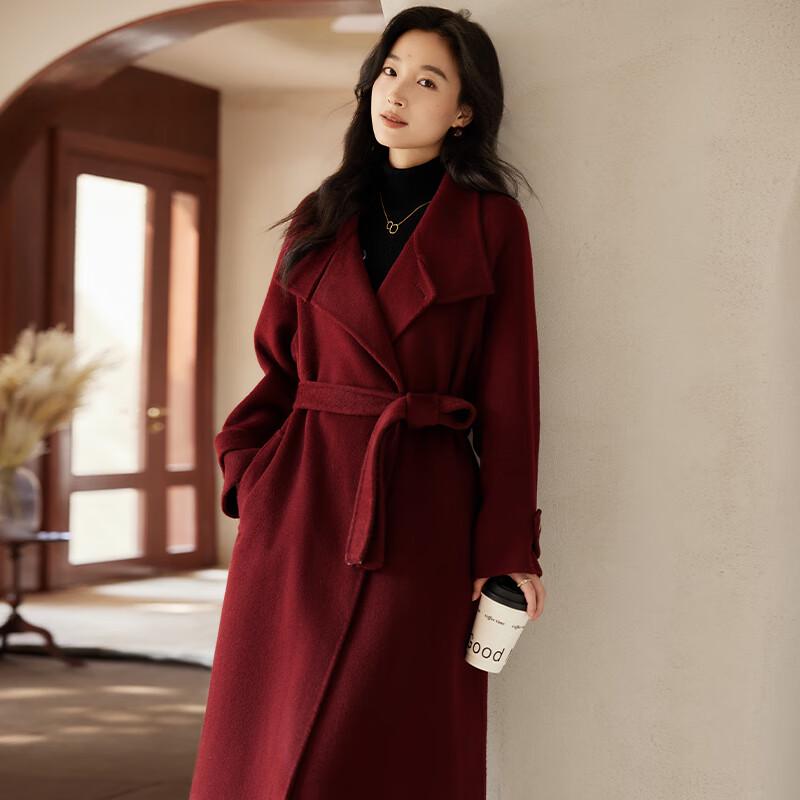 VICTORIA&VERA Women s Elegant Stand Collar Double-Faced Wool Coat L
VICTORIA&VERA Women s Elegant Stand Collar Double-Faced Wool Coat L