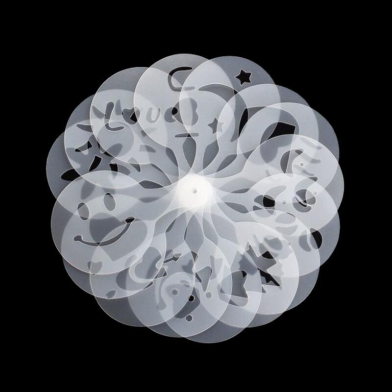 16PCS Plastic Cafe Foam Template Barista Stencils Mold Coffee Art Needles Stainless Steel latte Garland Needle Powder Sprinkle
16PCS Plastic Cafe Foam Template Barista Stencils Mold Coffee Art Needles Stainless Steel latte Garland Needle Powder Sprinkle