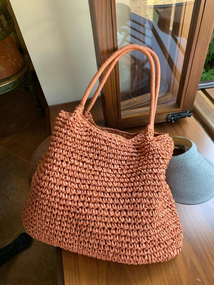 Woven Bag, Straw Mesh Tote Bag, Beach, Shoulder Bag, Hobo Women, Foldable Large Capacity, for Holiday. 45X38X22cm
Woven Bag, Straw Mesh Tote Bag, Beach, Shoulder Bag, Hobo Women, Foldable Large Capacity, for Holiday. 45X38X22cm