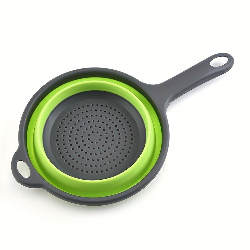 Long handle silicone foldable strainer, portable fruit & vegetable washing basket, kitchen draining tool for pasta, veggies & fruits зелений
Long handle silicone foldable strainer, portable fruit & vegetable washing basket, kitchen draining tool for pasta, veggies & fruits зелений