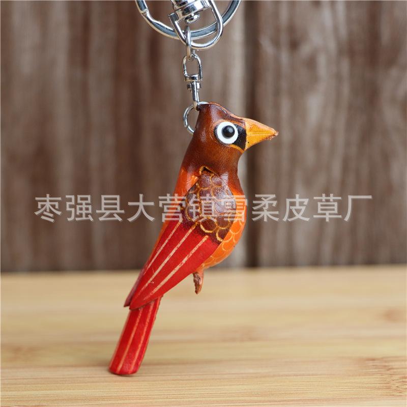 The First Layer Of Cowhide Creative A Small Bird Bag Pendant Cowhide Car Keychain Cute Little Animal Doll темно-рудий
The First Layer Of Cowhide Creative A Small Bird Bag Pendant Cowhide Car Keychain Cute Little Animal Doll темно-рудий