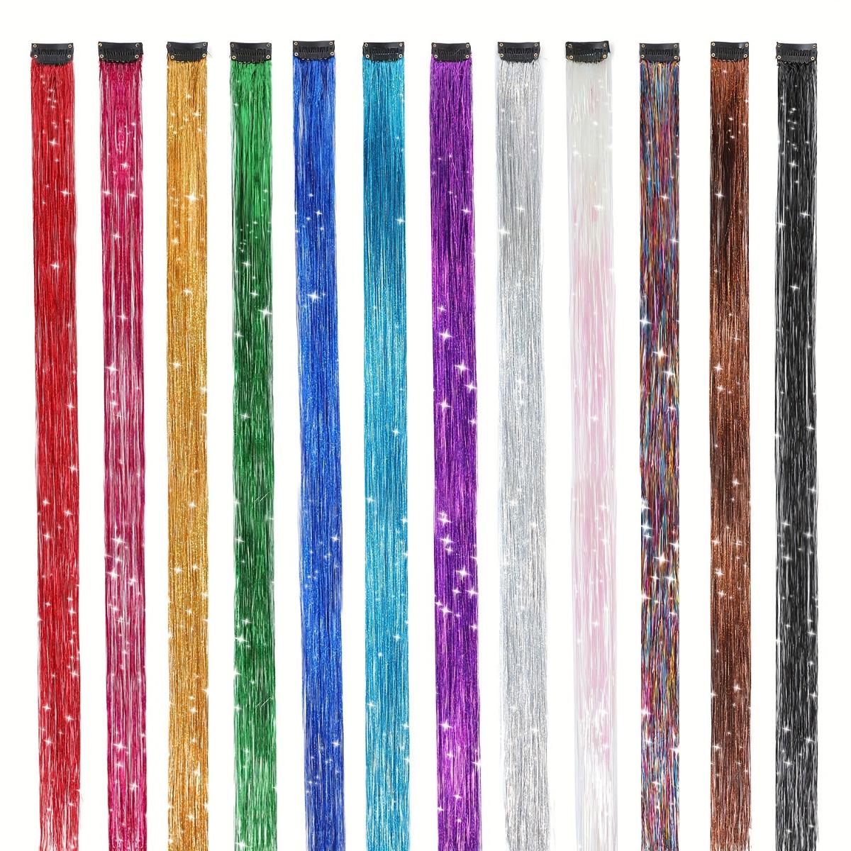 12 шт. 20-дюймовых прямых волос, цветные пряди для вечеринок, накладные пряди для наращивания волос, блестящие синтетические накладные пряди, сверкающая лазерная золотая проволока 12pcs разноцветный
12 шт. 20-дюймовых прямых волос, цветные пряди для вечеринок, накладные пряди для наращивания волос, блестящие синтетические накладные пряди, сверкающая лазерная золотая проволока 12pcs разноцветный
