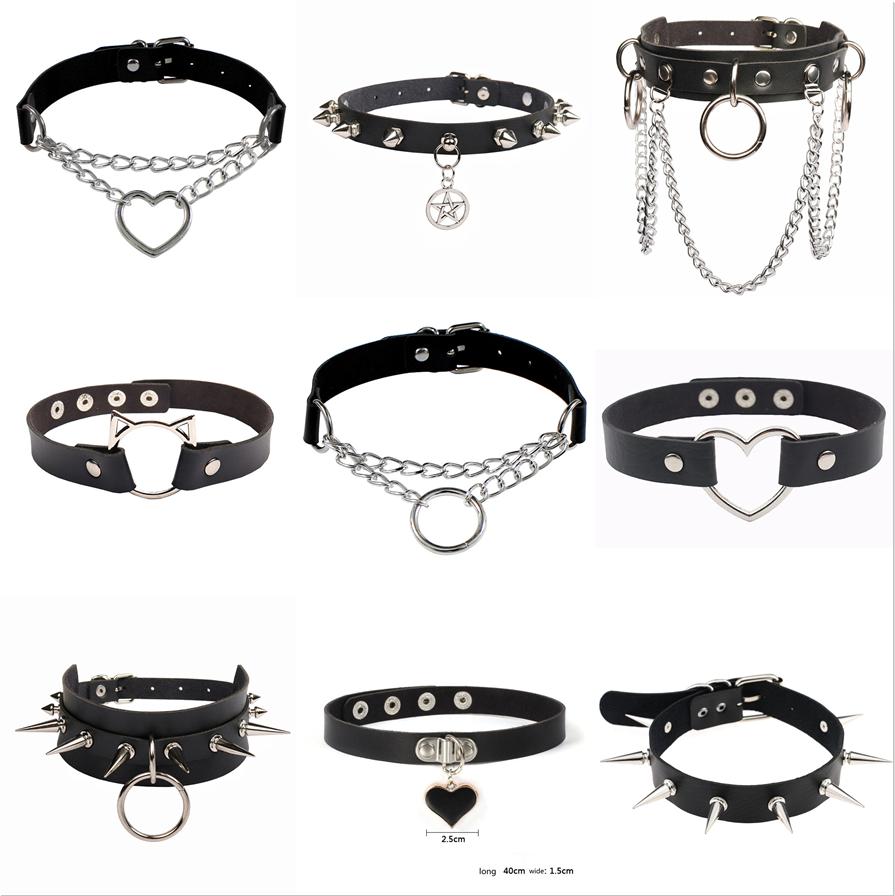 New Pattern Women Sexy Gothic Lock Harajuku Chocker Necklace Heart Key Rivets Black Goth Punk Chokers Gothic Choker Necklace
New Pattern Women Sexy Gothic Lock Harajuku Chocker Necklace Heart Key Rivets Black Goth Punk Chokers Gothic Choker Necklace