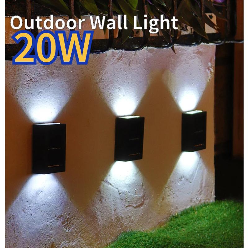 20W Outdoor Wall Light Outdoor Decorative Courtyard Lamp Up and Down Luminous New Solar Garden Waterproof Street Lamp
20W Outdoor Wall Light Outdoor Decorative Courtyard Lamp Up and Down Luminous New Solar Garden Waterproof Street Lamp