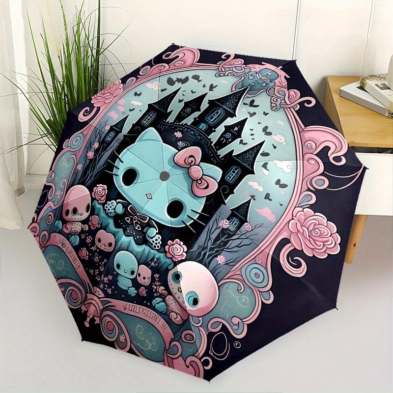 Hello Kitty,Gothic Kawaii Automatic Folding Umbrella-Simple 8-Rib Design, Bright Cartoon Pattern, Durable Iron Frame, Suitable For Travel, O
Hello Kitty,Gothic Kawaii Automatic Folding Umbrella-Simple 8-Rib Design, Bright Cartoon Pattern, Durable Iron Frame, Suitable For Travel, O