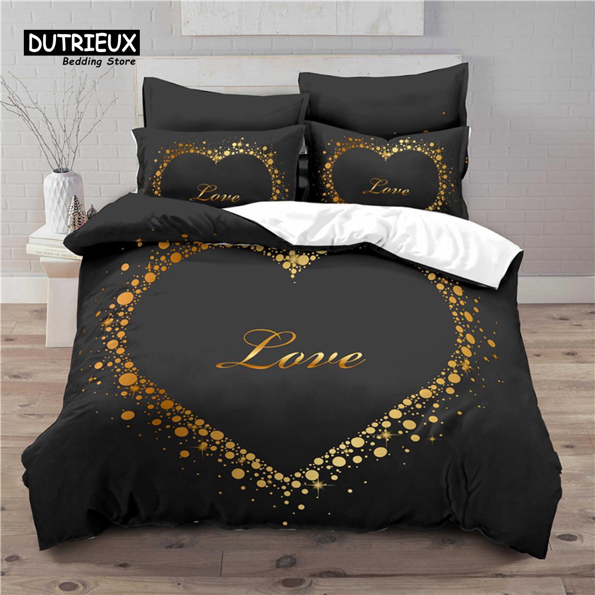 Luxury 3D Golden Heart Print Home Living Comfortable Duvet Cover Pillowcase Kid Bedding Set Queen and King EU/US/AU/UK Size EU single(135x200cm)
Luxury 3D Golden Heart Print Home Living Comfortable Duvet Cover Pillowcase Kid Bedding Set Queen and King EU/US/AU/UK Size EU single(135x200cm)