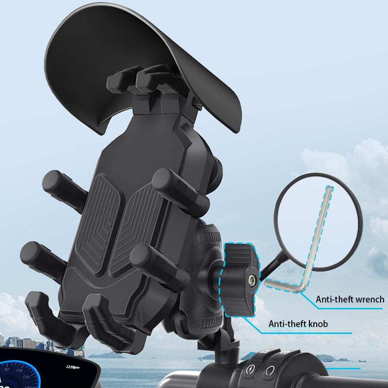 WUPP CS-1988A2 Rearview Mirror Phone Mount Adjustable Motorcycle Bike CNC Ball Head Aluminum Alloy Phone Holder Type A
WUPP CS-1988A2 Rearview Mirror Phone Mount Adjustable Motorcycle Bike CNC Ball Head Aluminum Alloy Phone Holder Type A